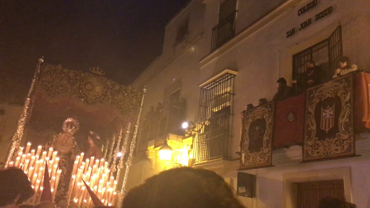 Saeta de Juan Lara a Ntra. Sra. del Desconsuelo en la Plaza San Lucas - Semana Santa Jerez 2017