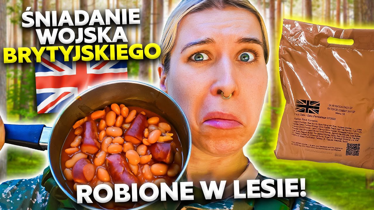 SPRAWDZAM NA CAMPINGU CO JEDZĄ BRYTYJSCY ŻOŁNIERZE! 🇬🇧 racje wojskowe MRE | Agnieszka Grzelak Vlog