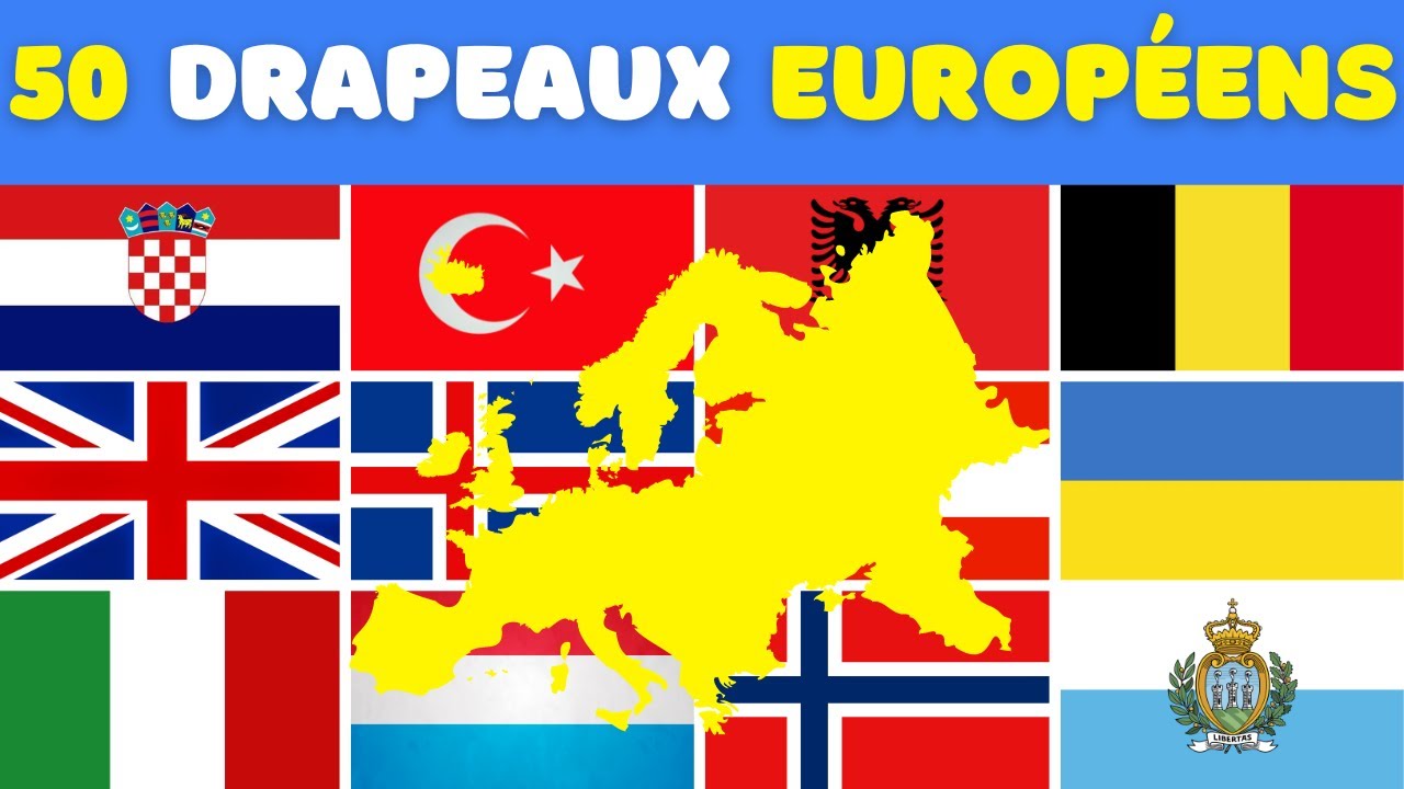 Quiz DRAPEAUX | TOUS les DRAPEAUX d'EUROPE🌎🚩| Toutes difficultés.