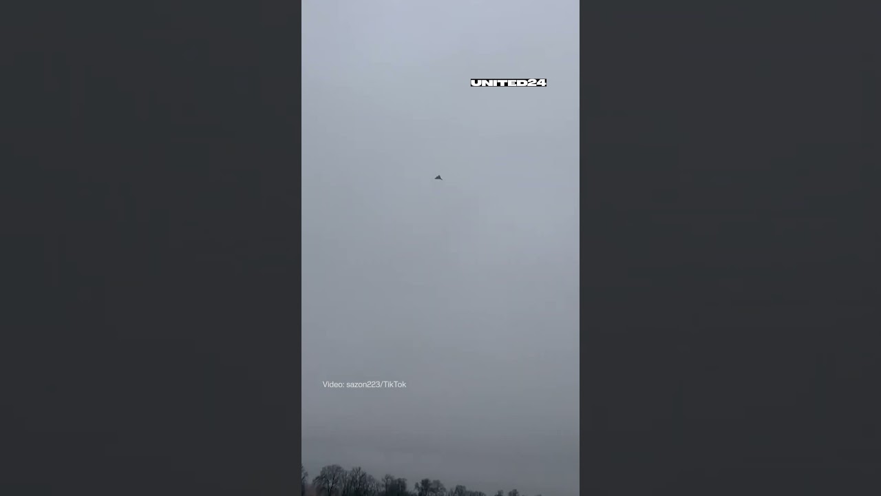 Watch Ukraine's Air Defense Take Down Russian Drone #warinukraine