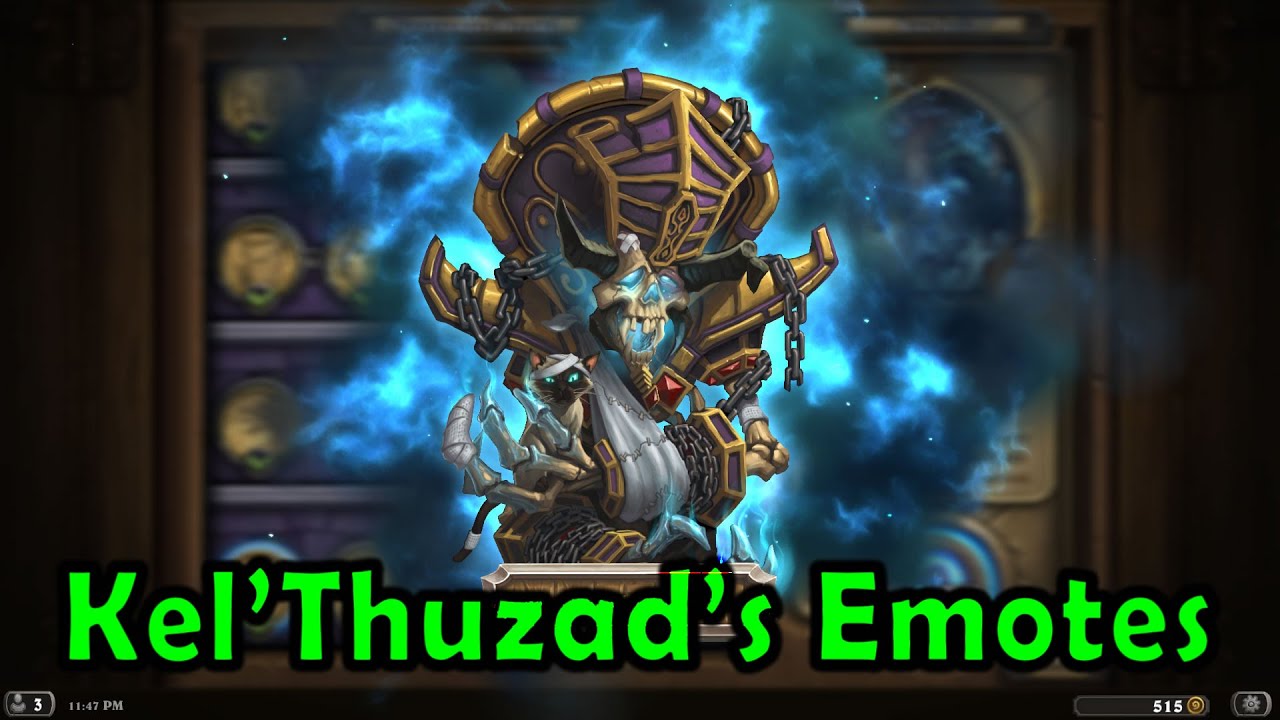 Hearthstone: Curse of Naxxramas - Kel'Thuzad's Emotes