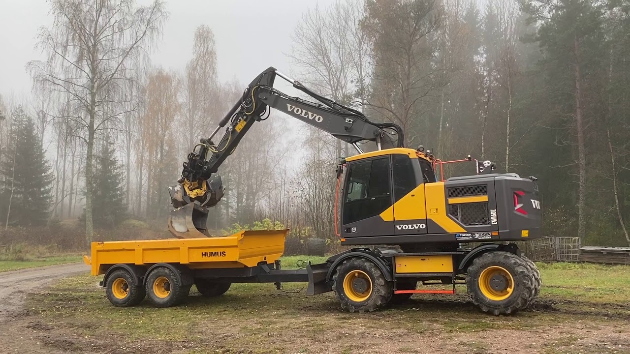 Köp Hjulgrävare Volvo EW160E med tippvagn, grävsystem, tiltrotator & redskap på Klaravik