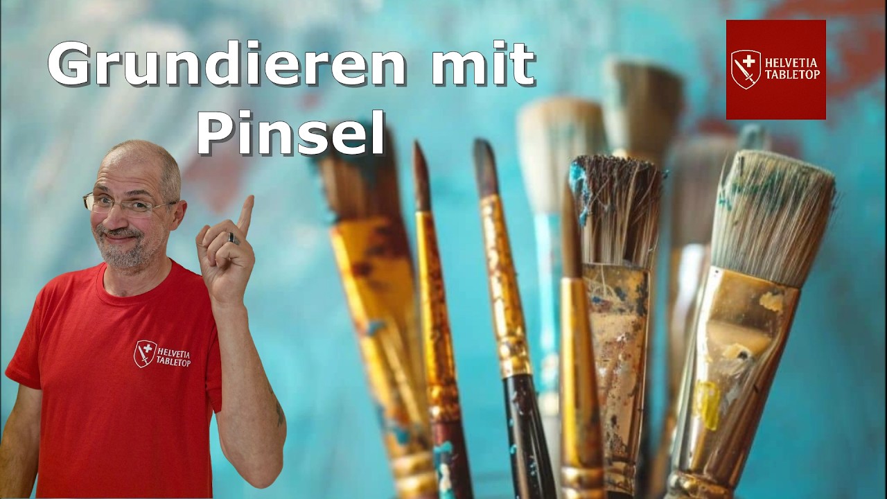 Tutorial, Grundieren mit Pinsel, Helvetia Tabletop