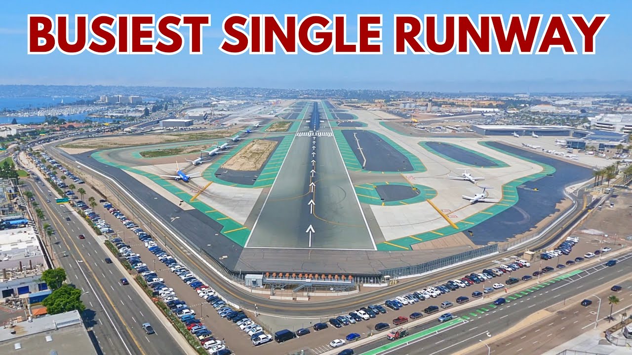 San Diego Int’l Airport aka Lindbergh Field (KSAN) | We Fly into the BUSIEST Single-Runway Airport