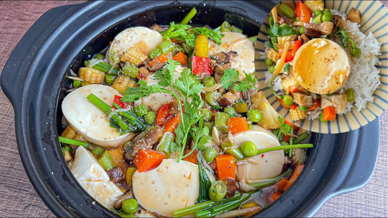 Món chay ăn không ngán với TÀU HỦ NON SỐT RAU CỦ CHUA NGỌT |Vegan food