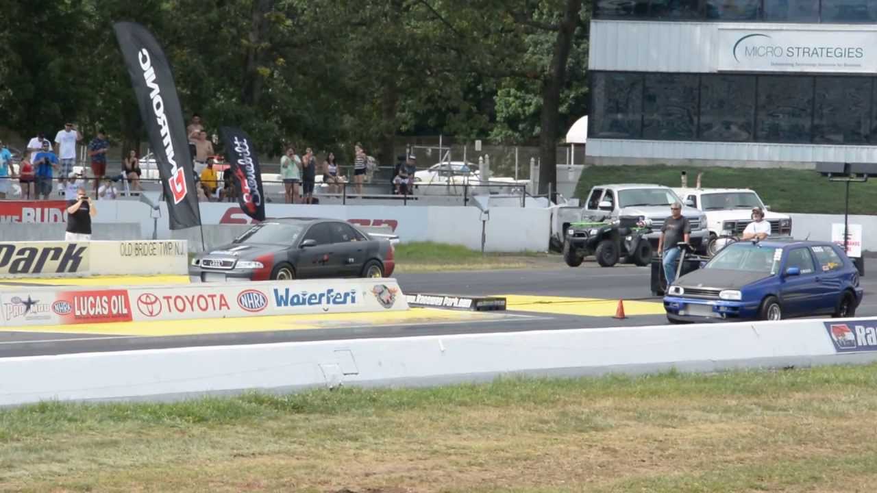 Waterfest 19 - Excellent Drag Racing Outlaw Class Final - VW GTI VR6 vs Audi S4 VR6