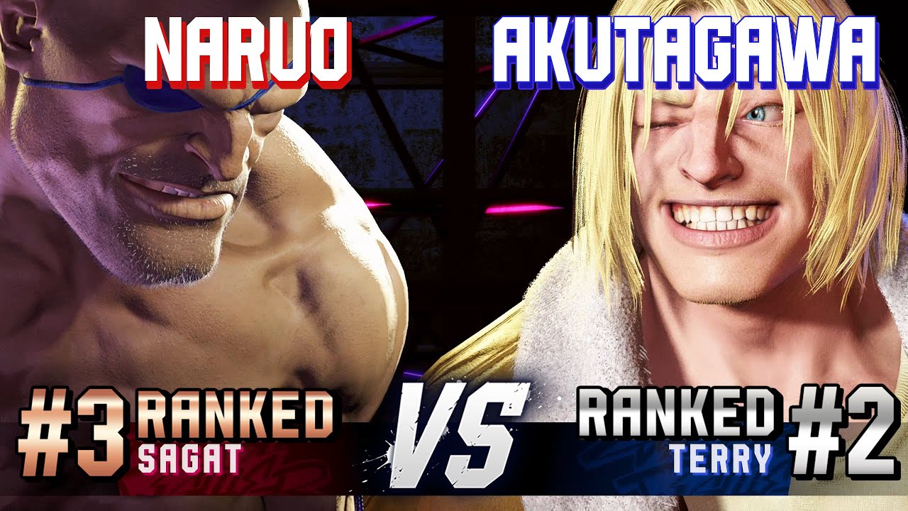 SF6 ▰ NARUO (#3 Ranked Sagat) vs AKUTAGAWA (#2 Ranked Terry) ▰ High Level Gameplay