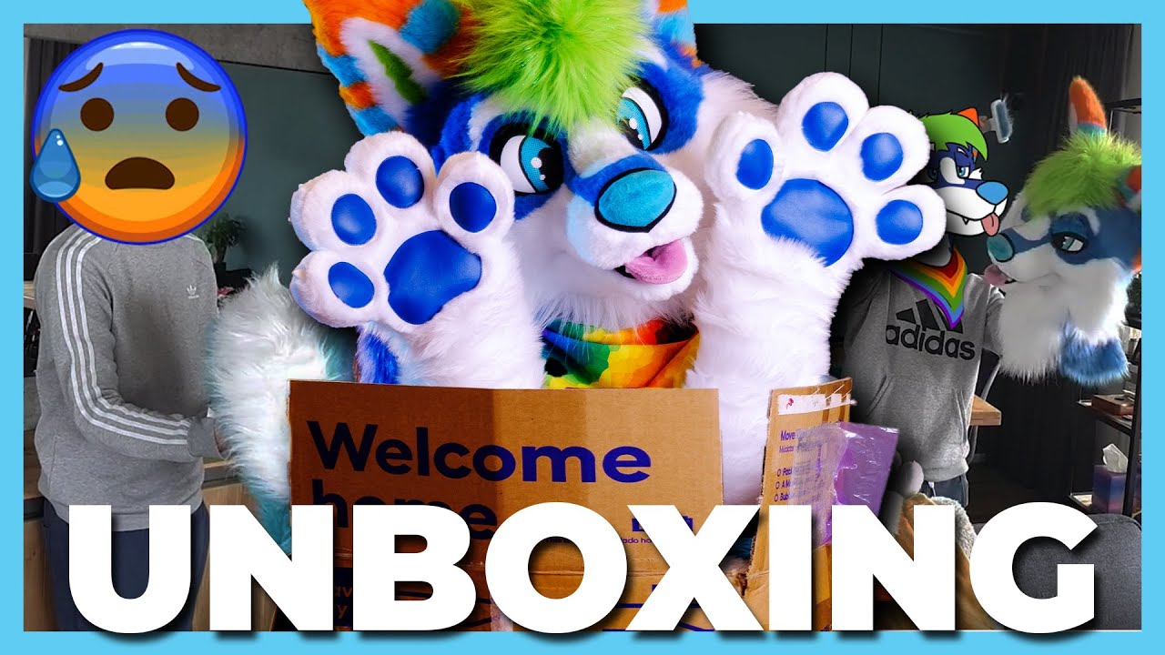 My BOYFRIEND HATES IT!! - Fursuit UNBOXING! and making a DUCT TAPE DUMMY