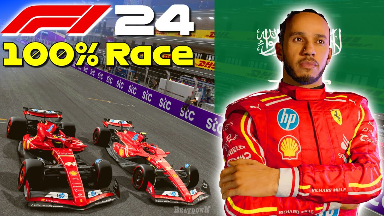 F1 24 - Hamilton Goes To Ferrari #2: 100% Race Jeddah