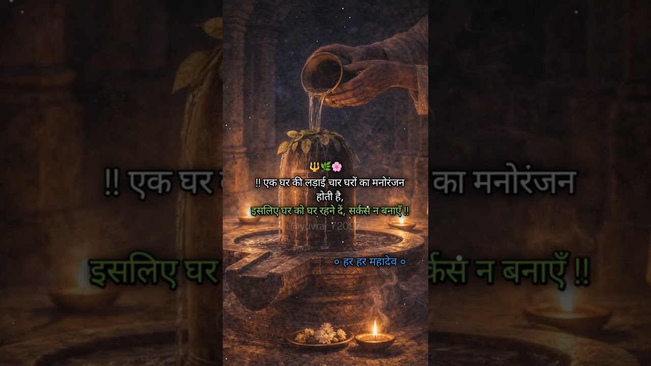 एक घर की लड़ाई चार घरों का मनोरंजन बन जाती है | हर हर महादेव 🔱 #shorts #mahadevstatus #reality