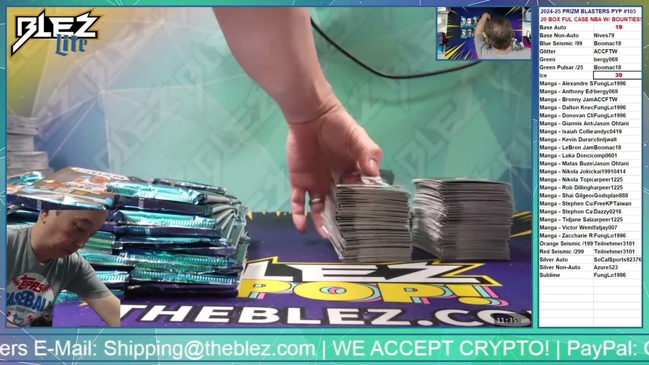 2024-25 Panini Prizm NBA Blasters Full Case Break #103 Pick Your Player