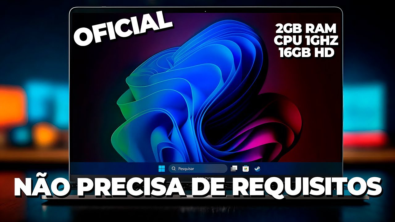 Microsoft LIBEROU? O Verdadeiro Windows 11 Leve OFICIAL RODA TUDO com 2GB de RAM 16Gb HD😱
