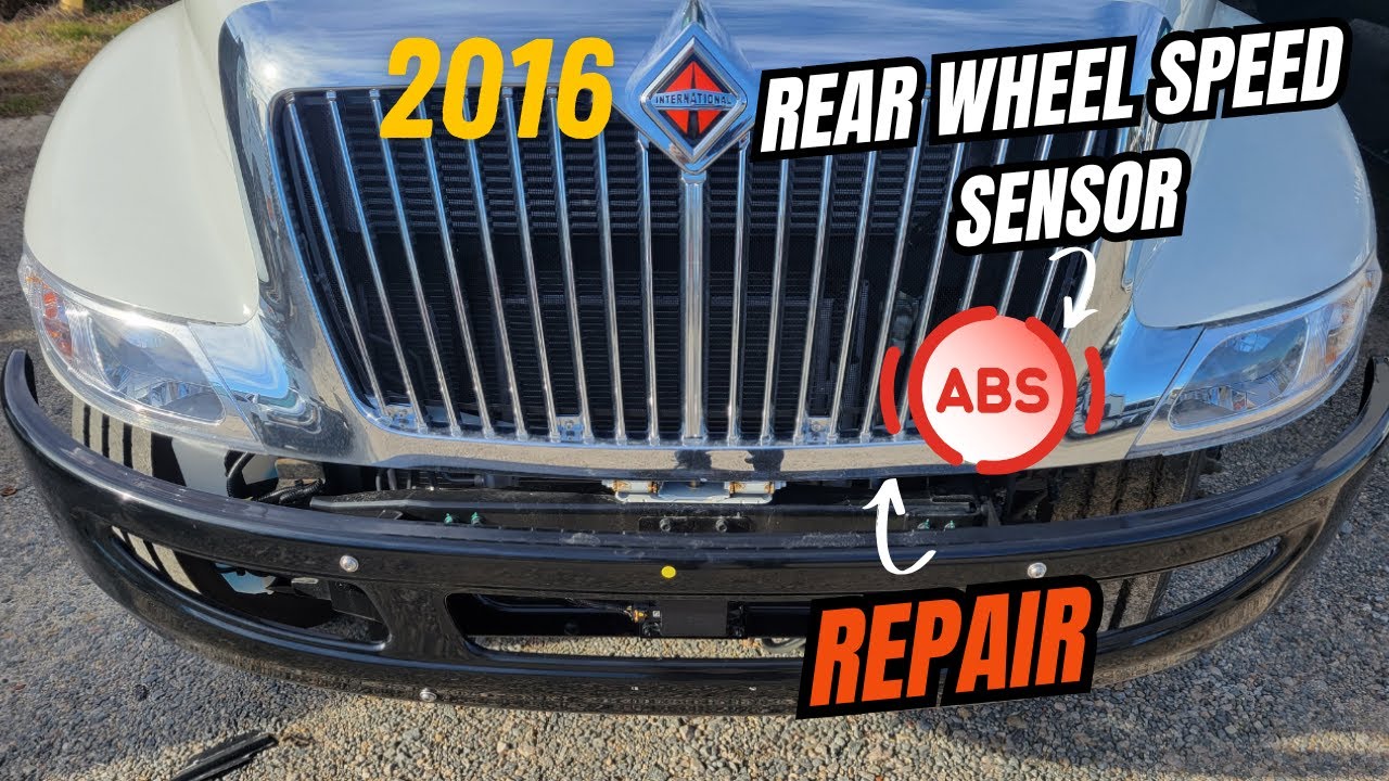 Swapping Out A Wheel Speed Rear Sensor On A 4300 International Truck