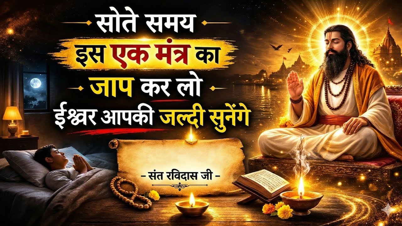 रात को सोते समय करें ये जप 🌙 ईश्वर की कृपा तुरंत मिलेगी | Ravidas Vachan KD VANI