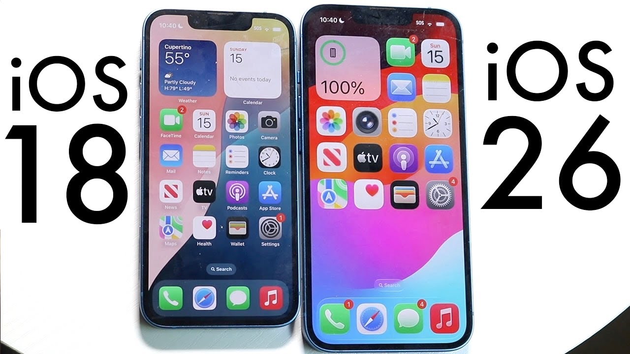 iPhone 13: сравнение скорости iOS 26 и iOS 18!
