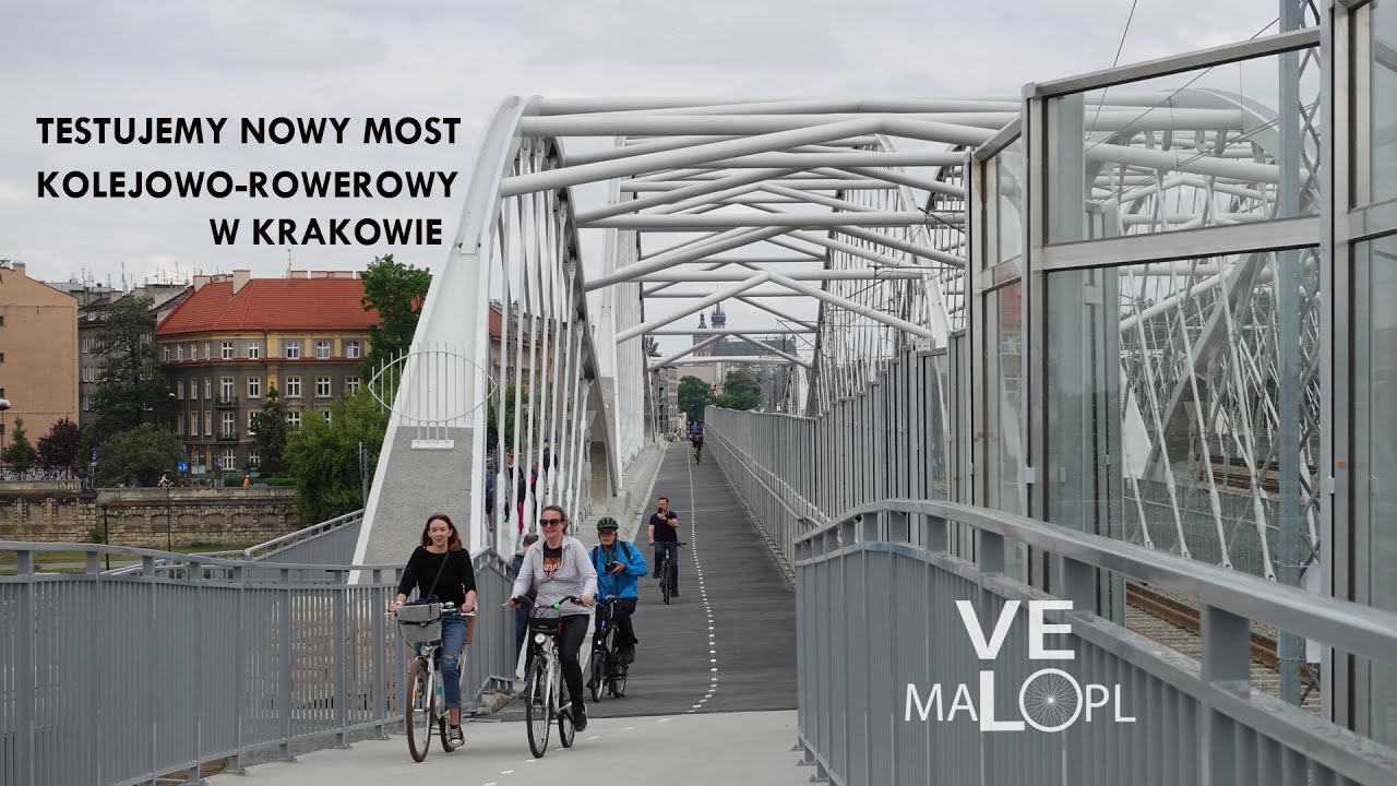 Nowy most kolejowo-rowerowy w Krakowie
