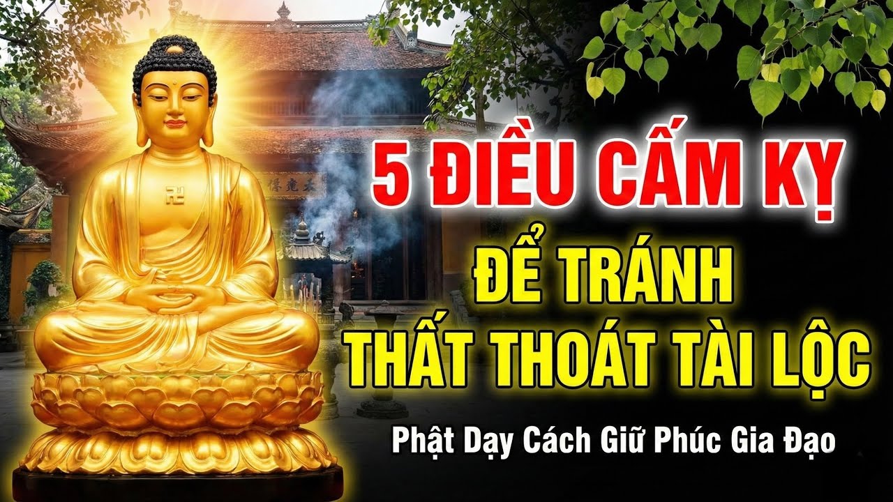 Phật Dạy 5 Cách Giữ Phúc: Con Cháu Hưng Thịnh, Tiền Bạc Đầy Nhà
