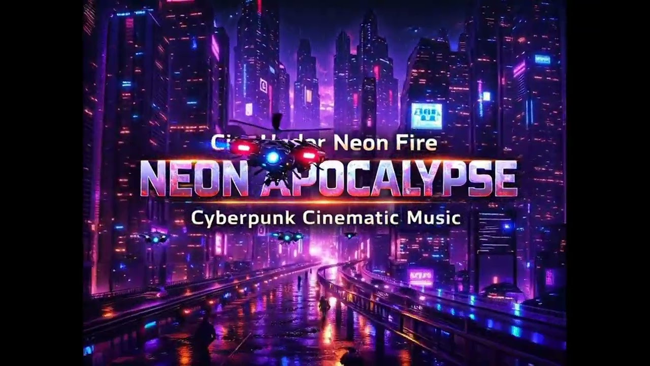 CITY UNDER NEON FIRE NEON APOCALYPSE Cyberfunk CinematicMusic