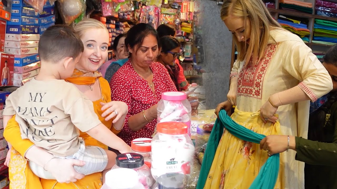 MY MOTHER IN LAW BUYING ME MY FIRST LEHENGA CHOLI IN PUNJAB | Shopping Vlog With Mummy Ji