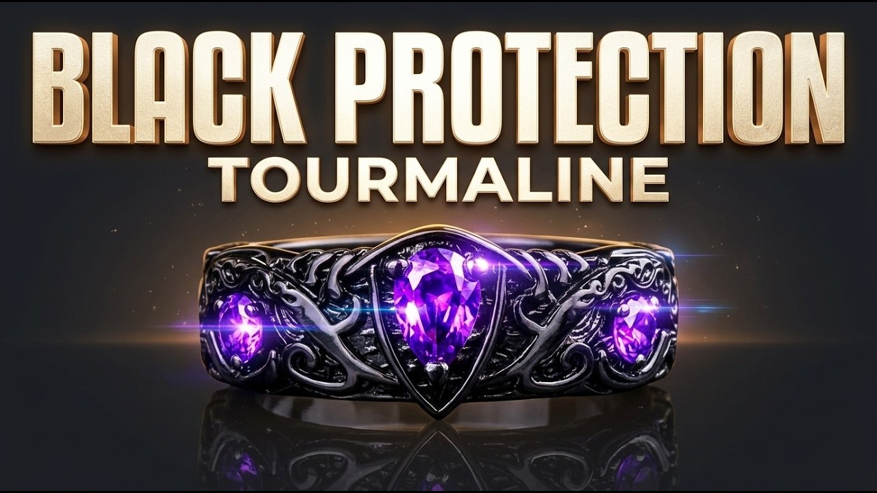 ⬛ Black Tourmaline Shielding | Stress Absorption (Morphic Energetic Field)