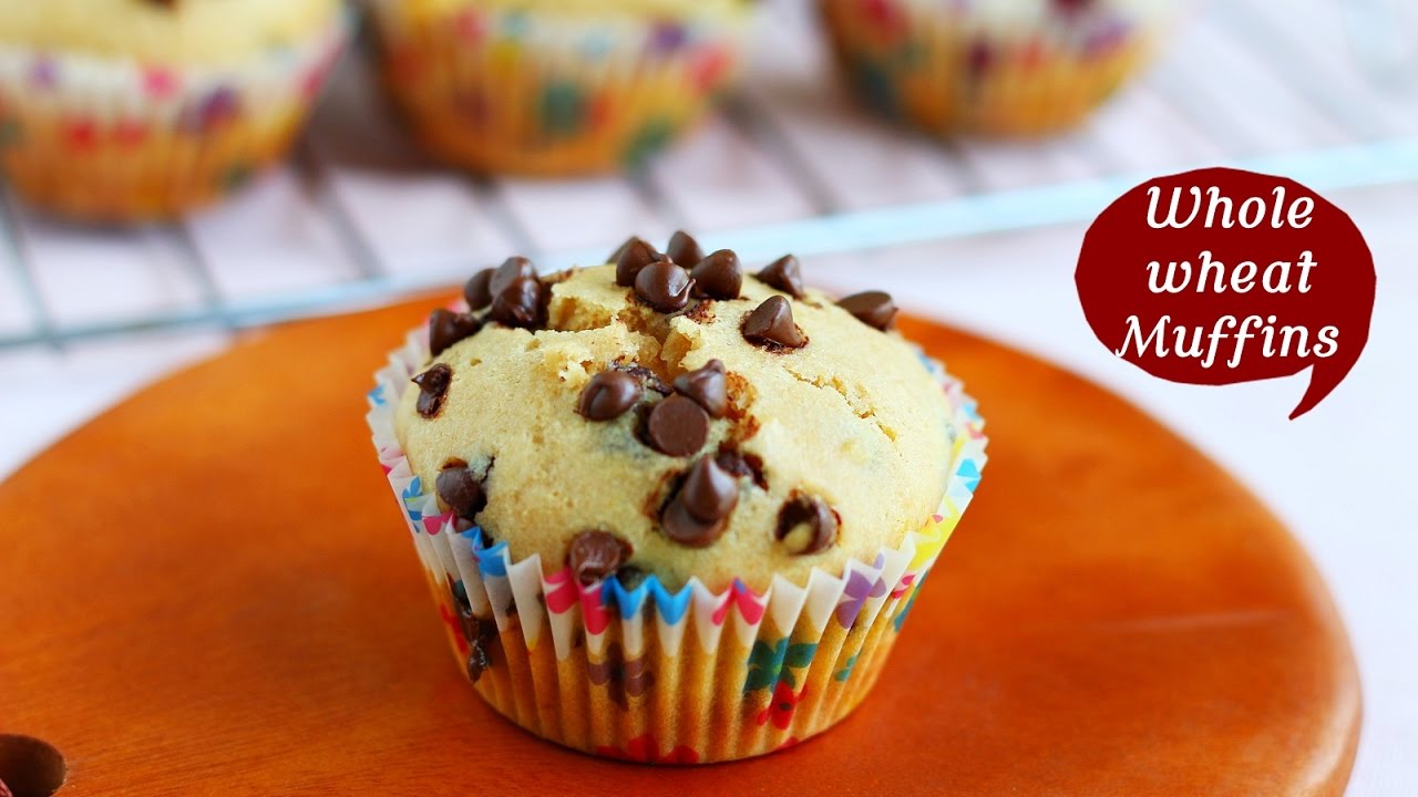Whole wheat eggless muffins