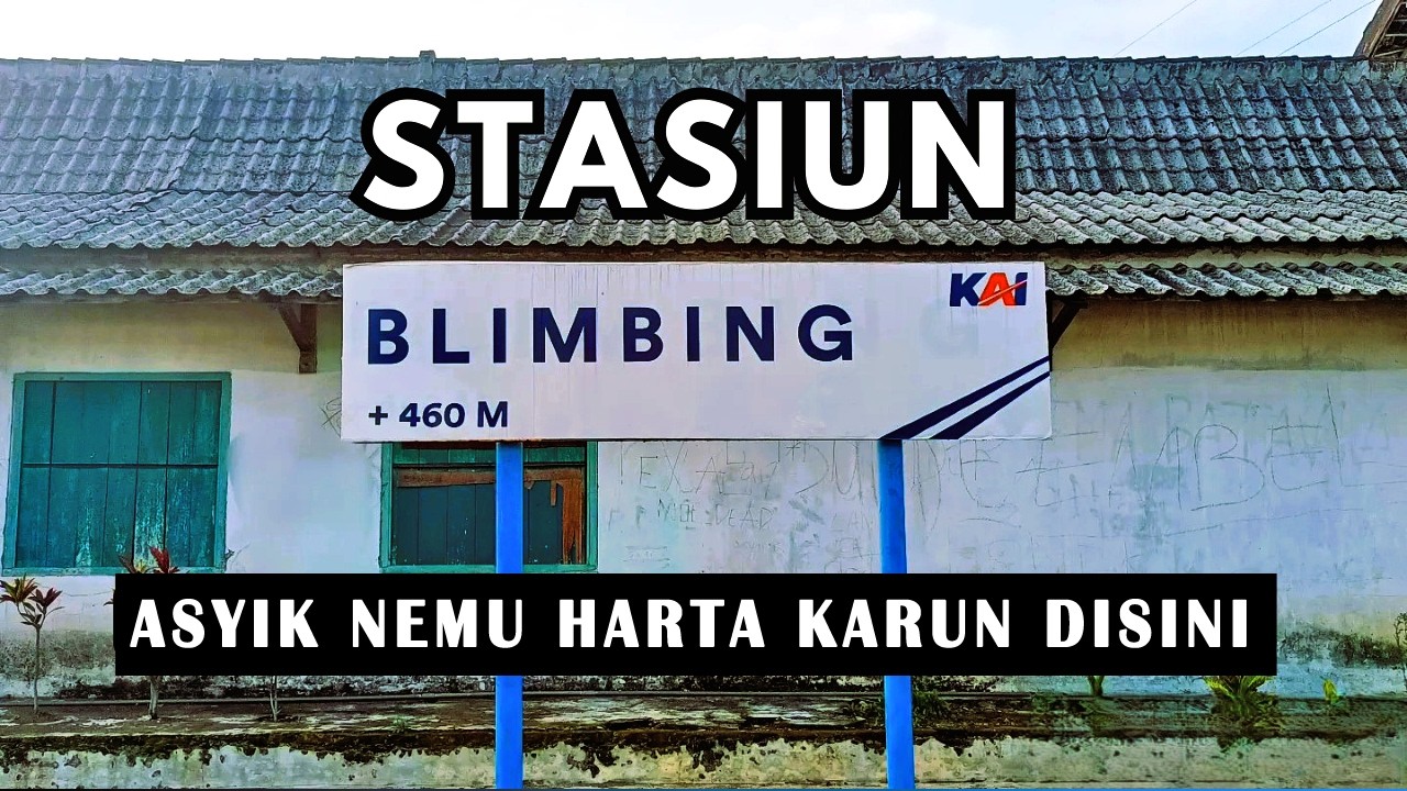 STASIUN BLIMBING MALANG || NEMU HARTA KARUN WARISAN MALANG STOOMTRAM MAATSCHAPPIJ DISINI