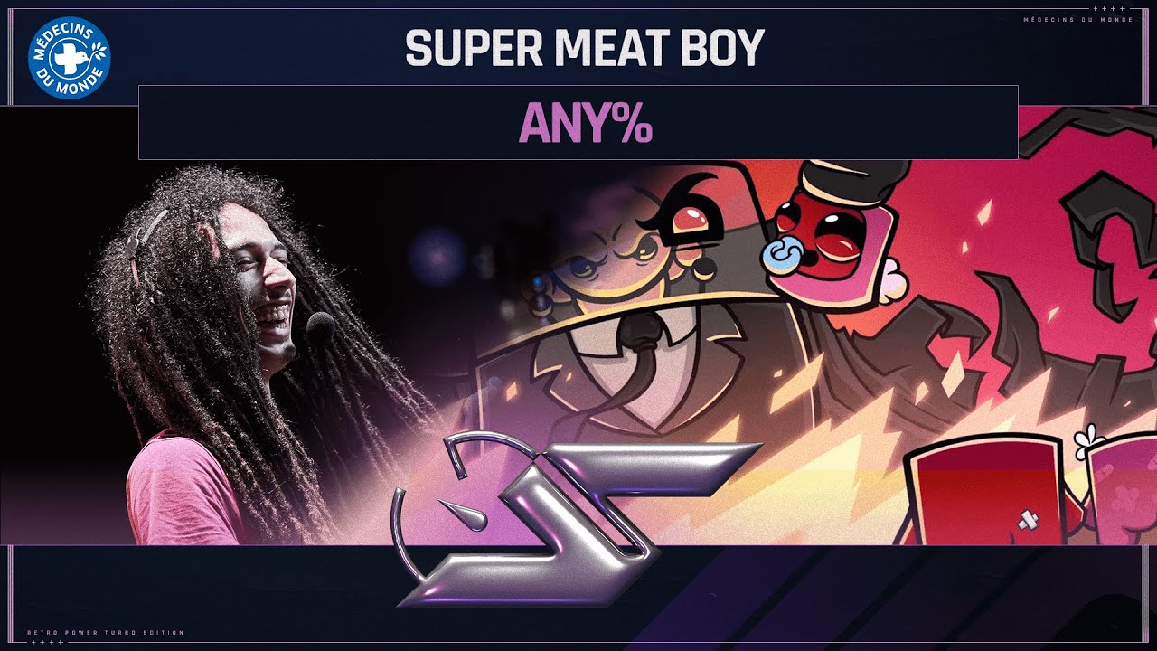 Super Meat Boy en Any% par DrZytho en 18:50.7 | SPEEDONS 2024