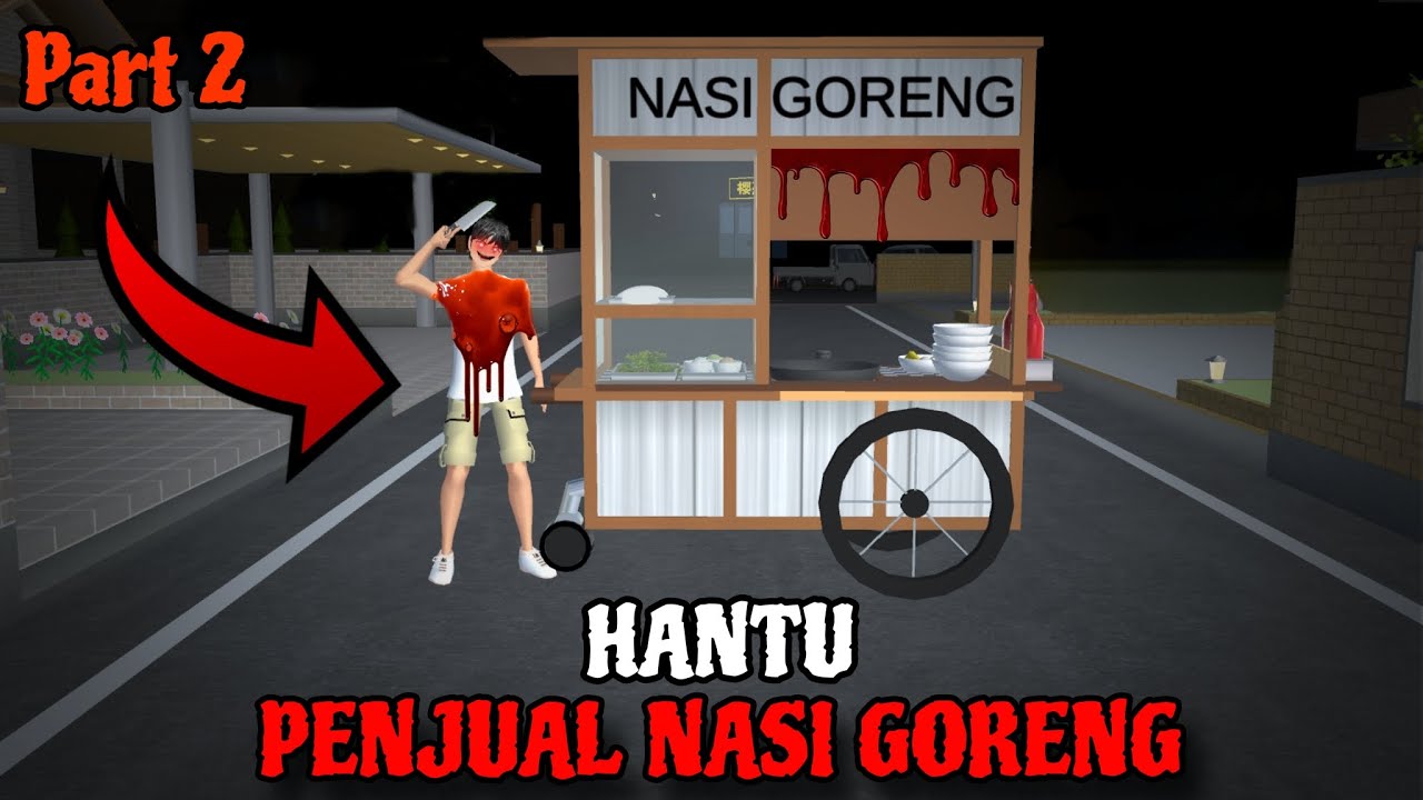Yuta Dan Mio Dikejar Hantu Penjual Nasi Goreng Part 2 || Sakura School Simulator