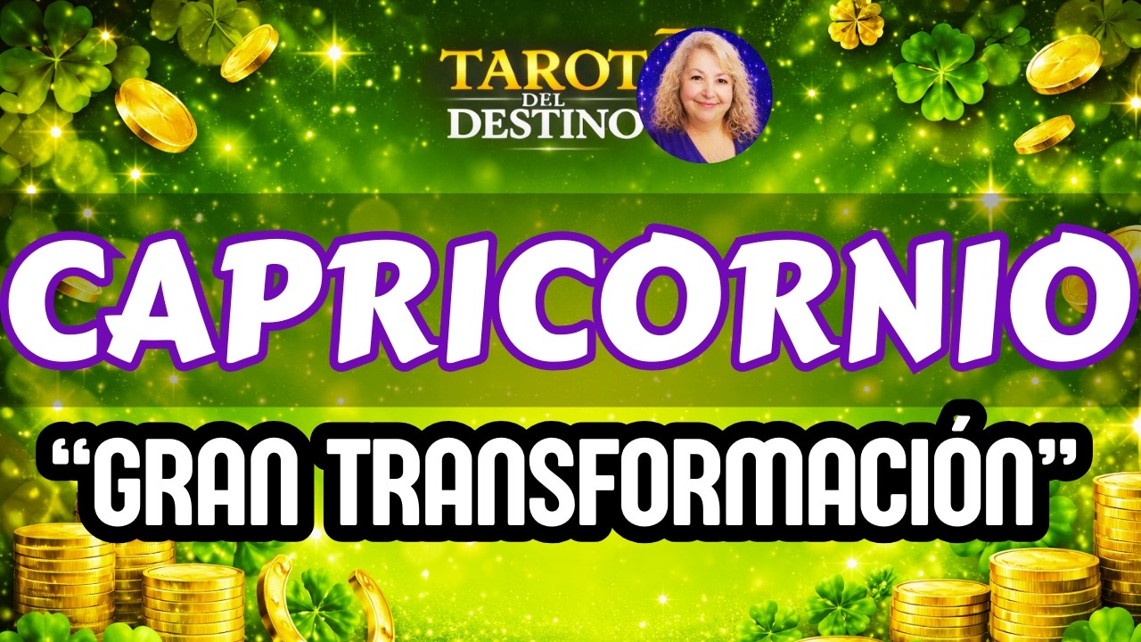 CAPRICORNIO ♑ LLEGA UNA TRANSFORMACIÓN… Y TOMAS UNA DECISIÓN CLAVE | Tarot del Destino #capricornio