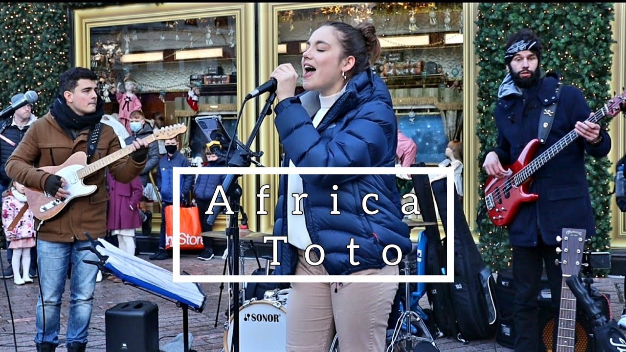 AMAZING STREET BASE PLAYER | Toto - Africa | Allie Sherlock cover