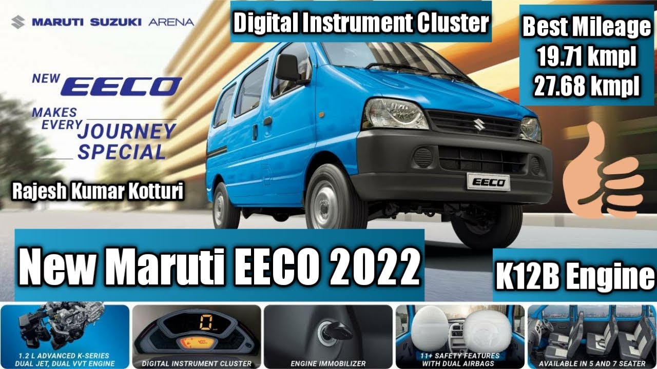 New Maruti EECO 2022 | Finally got update after 10 Years | K12N Engine | Best Mileage....