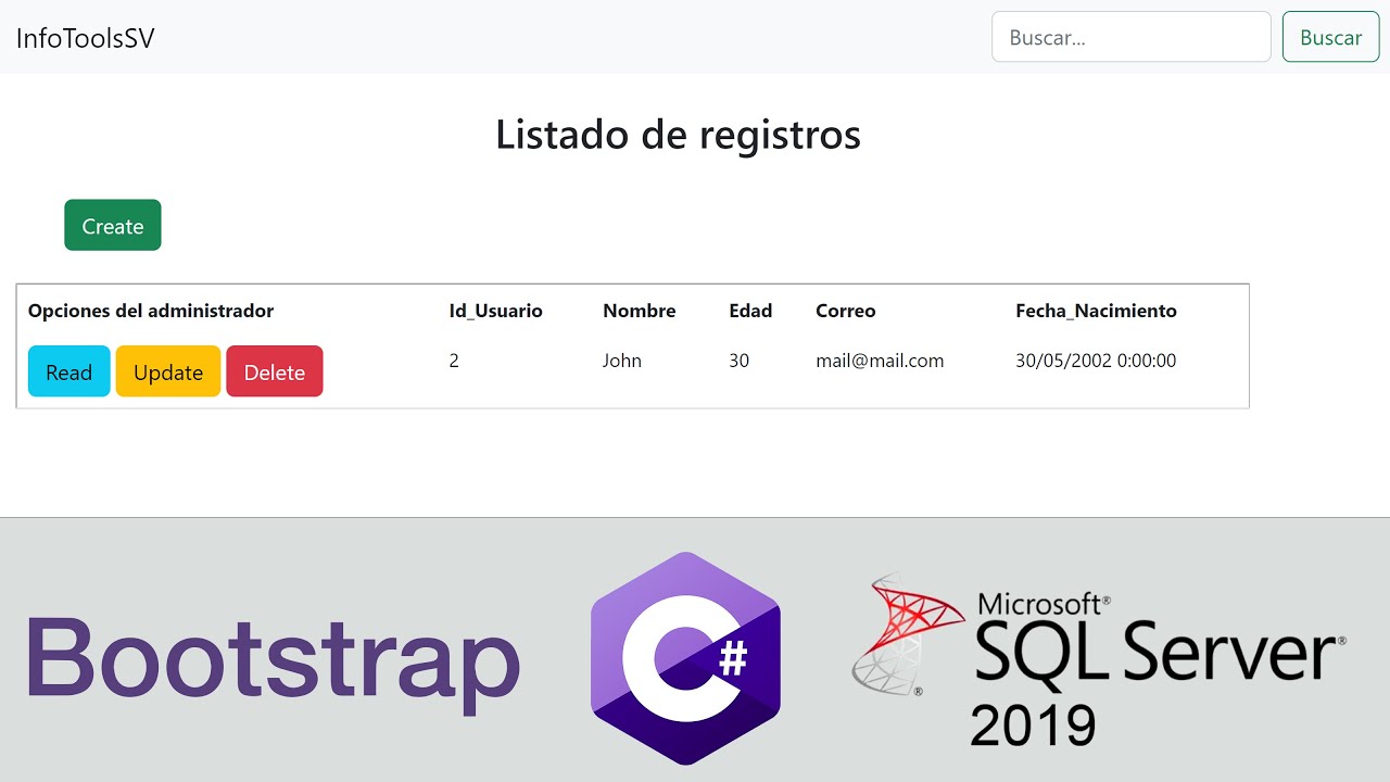 ASP.NET C♯ || CRUD básico con una página maestra y WebForms en .Net Framework (Bootstrap CSS) [2022]