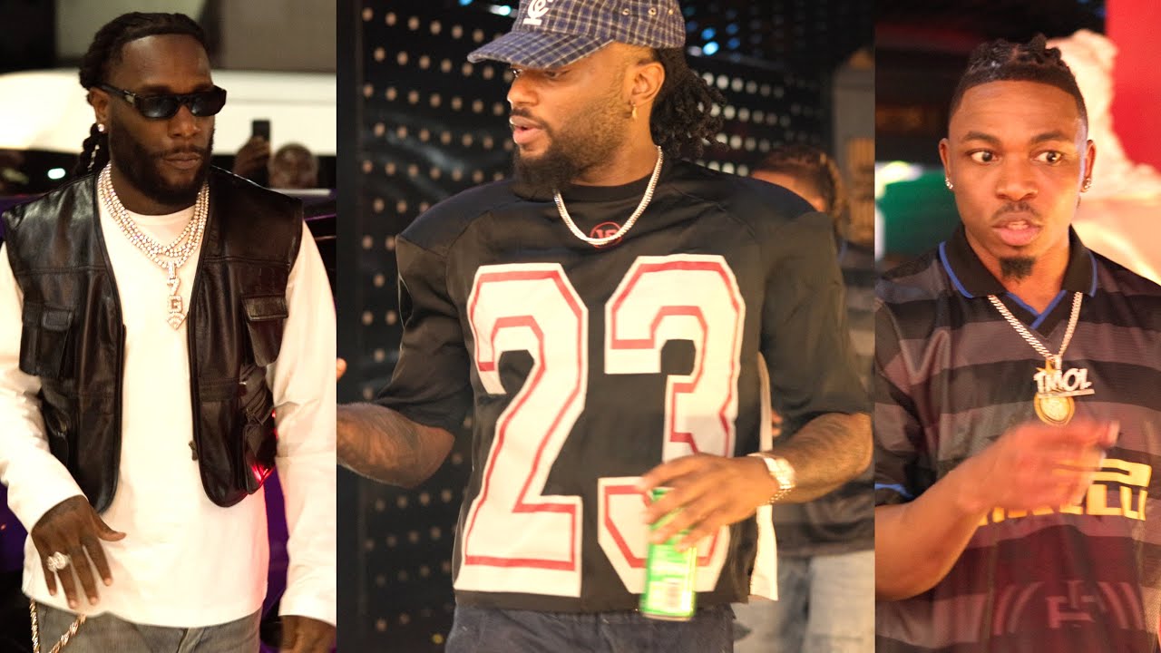 Mayorkun & Dremo Arrives To Meet Burna Boy at Club Bayrock Lifestyle After Leaving Davido's Label