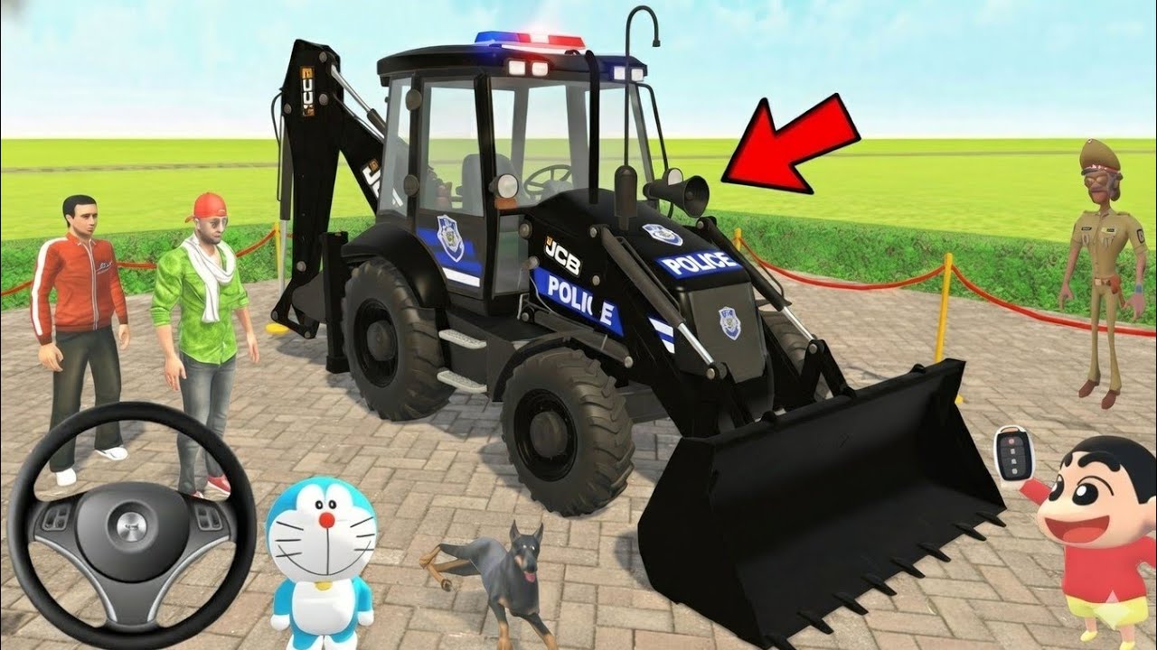 Franklin Bought a New Police JCB in Indian Theft Auto Simulator 🚓🔥 | Full Gameplay & Action | Ramp🏍️