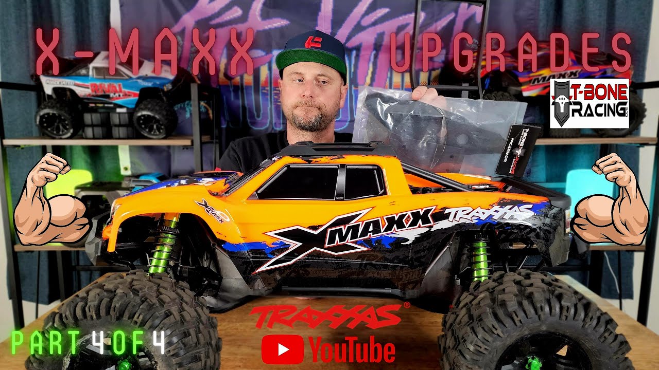 Traxxas XMaxx RC Upgrades - Part 4 of 4 - T-Bone Racing EXO Roll Cage + Maxximus Front Bumper!