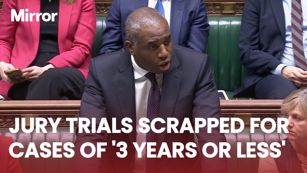 'Reforms are BOLD, but necessary' | David Lammy confirms some jury trials will be scrapped