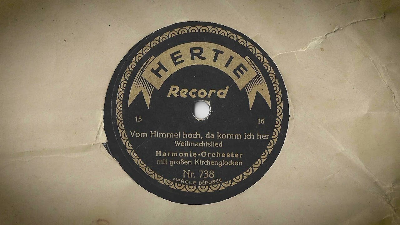 Vom Himmel hoch, da komm ich her *1928 - Harmonie-Orchester mit großen Kirchenglocken