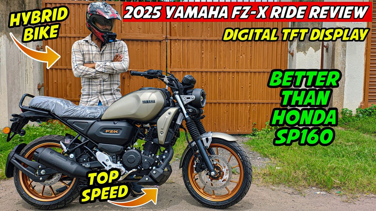 2025 New Yamaha FZ-X Hybrid Review || TFT Display & TCS - Better Than Honda SP160..