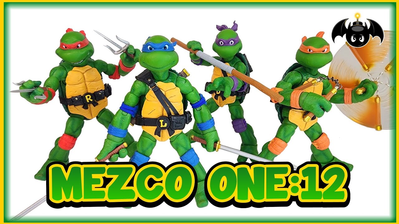 Mezco Toyz One:12 Collective TMNT Animated Edition Action Figures Review & Comparison.