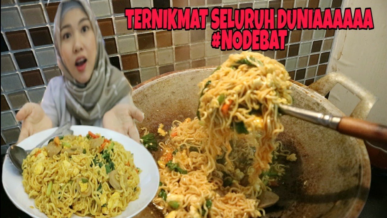 MIE NYEMEK TERMANTAP SELURUH DUNIA PAKE CABE YANG BANYAK 🤤🤤 #NODEBAT