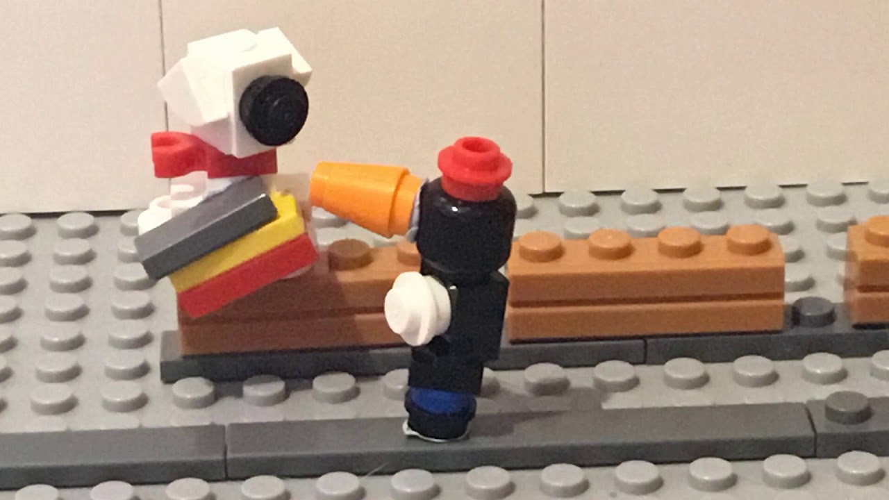 Wallace and Gromit train chase | Lego stop motion