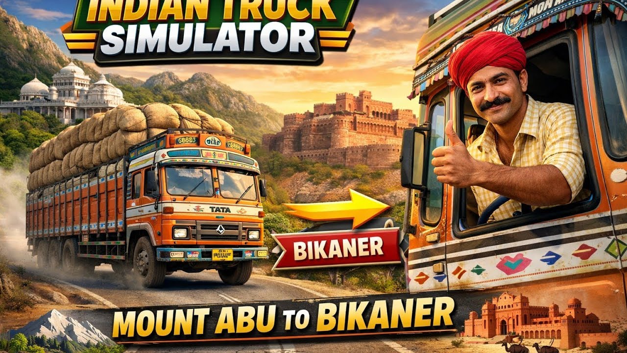Mount Abu Se Bikaner Tak Ka Safar 😢🚚 | Indian Truck Simulator