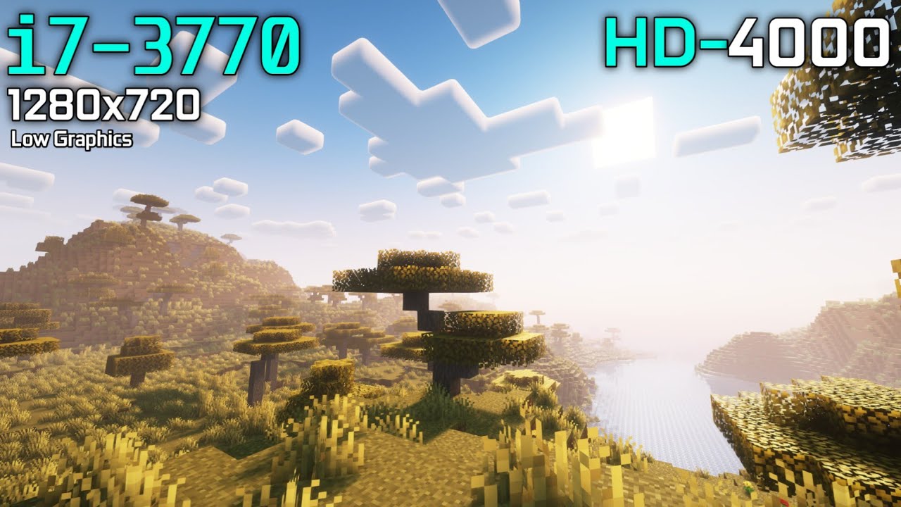 Minecraft | i7 3770 + Intel HD 4000 ( 720p Fancy )