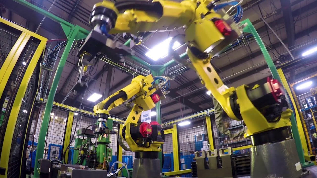 Automated Spot Welding System Uses Robots for Handling Automotive Parts - Wauseon
