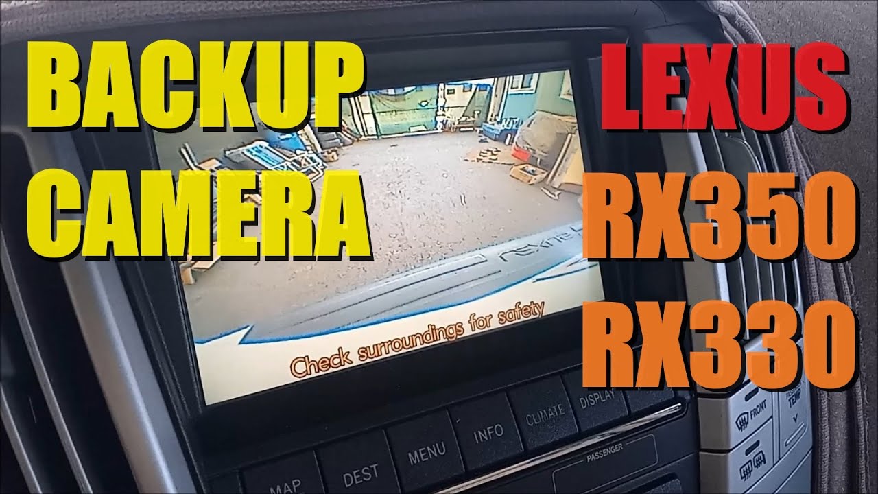 Камера заднего вида Lexus RX350 RX330 2004–2009 гг. — Исправление проблемы с чёрным экраном при д...