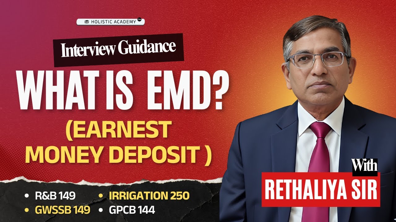 What is Earnest Money Deposit | EMD | GPSC Civil Interview | Guidance by 