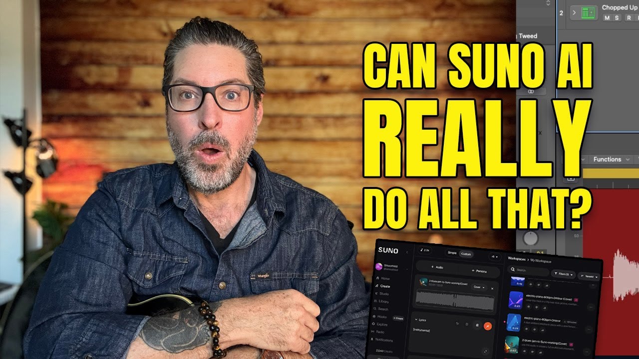 Turn a simple guitar riff into full backing tracks in Suno AI