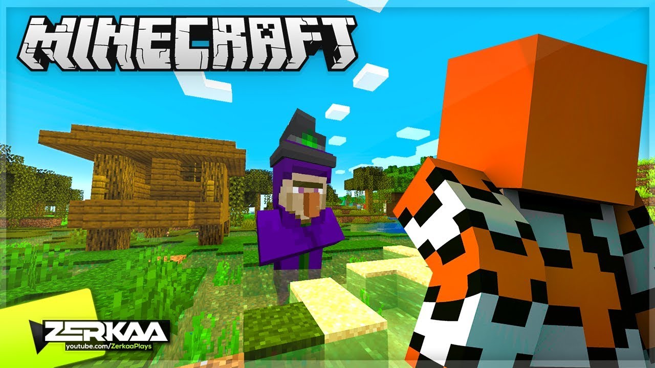 I Found A WITCHES HUT For The FIRST TIME EVER! (Minecraft #6)