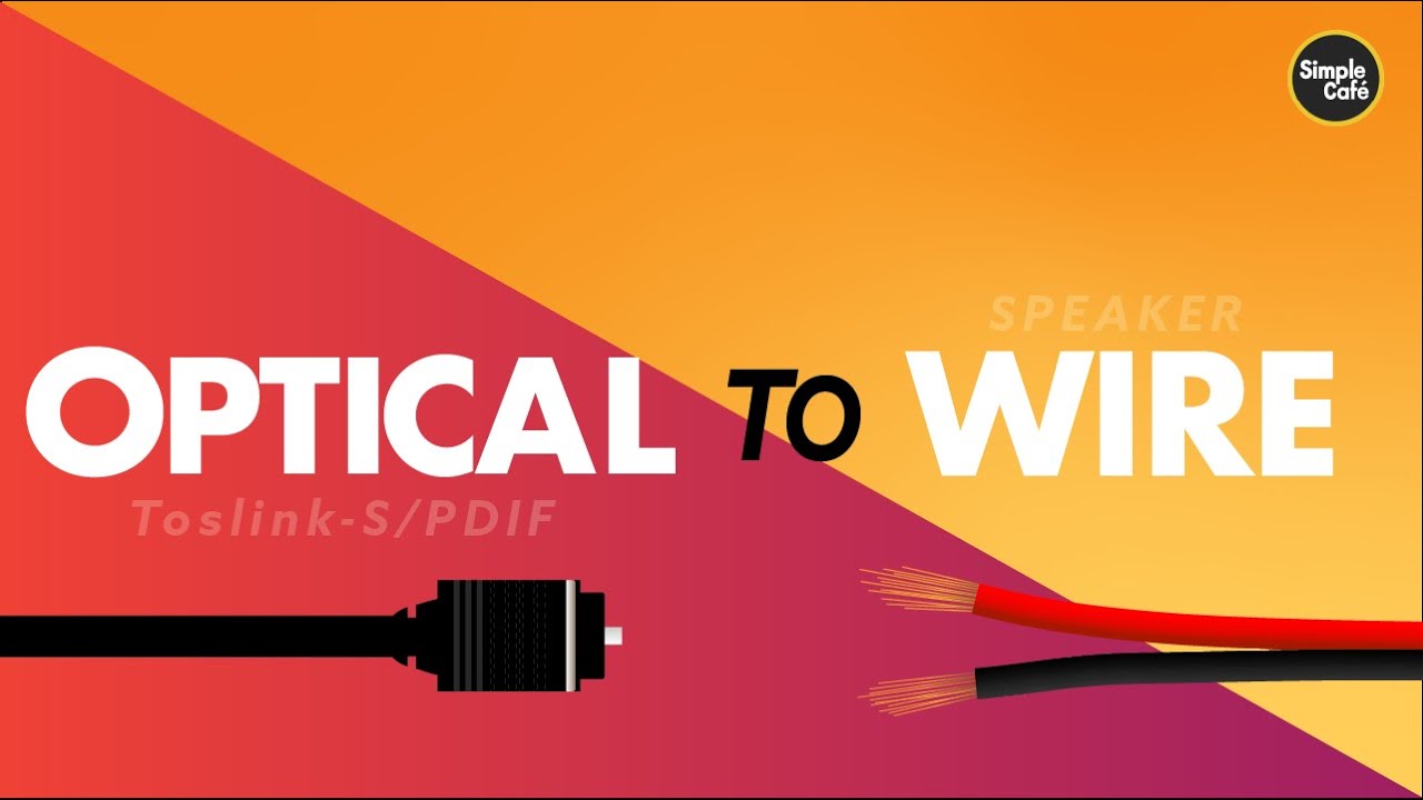 How to Connect Speakers to TV (Optical to Speaker Wire)