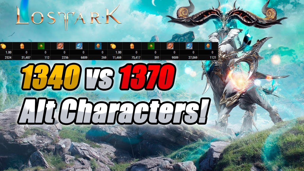 Lost Ark 1340 vs 1370 Alts!!! Less Expense? More Gold?